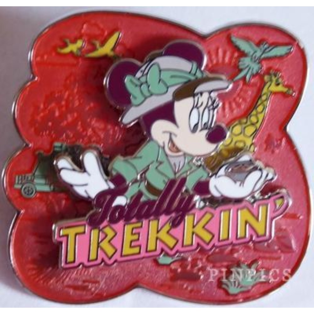 Disney Pin 127266 Totally Trekkin Minnie Mouse Safari Outfit Compass Giraffe
